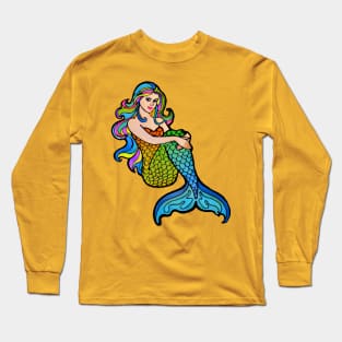 Pretty Mermaid Long Sleeve T-Shirt